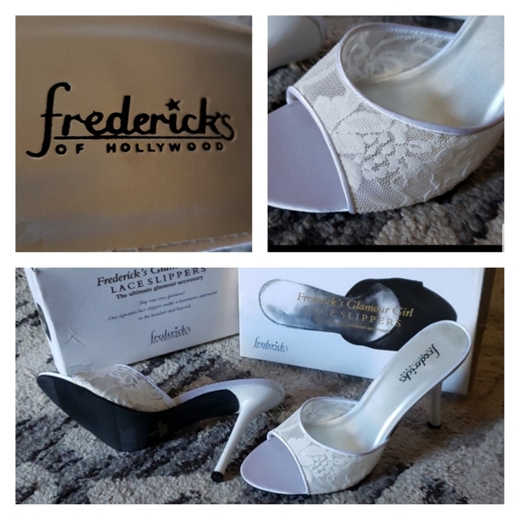 Frederick's of Hollywood Shoes - Frederick's of Hollywood Glamour Girl Lace Slipper